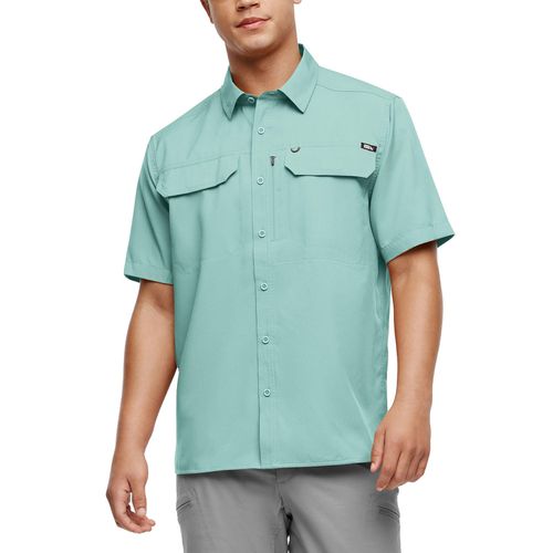 Woven Tech Shirt Light Blue L:- Light Blue