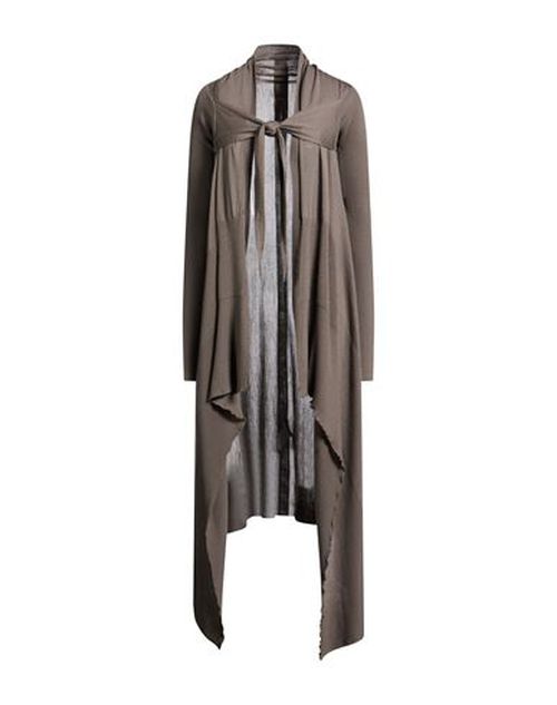 Woman Cardigan Taupe Size L Virgin Wool