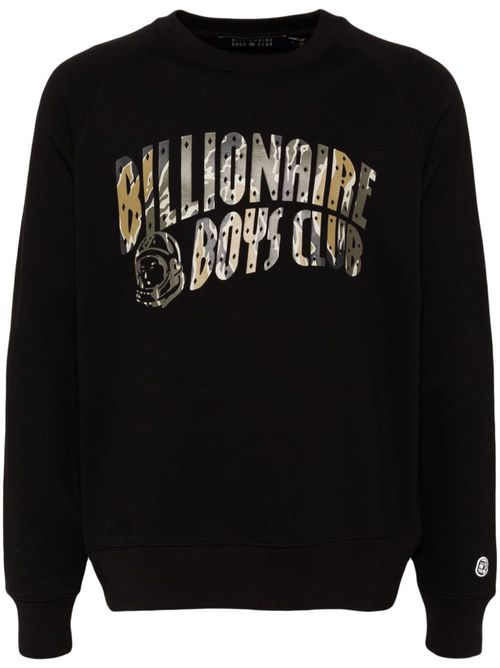 Camouflage arch logo crewneck sweatshirt - Black