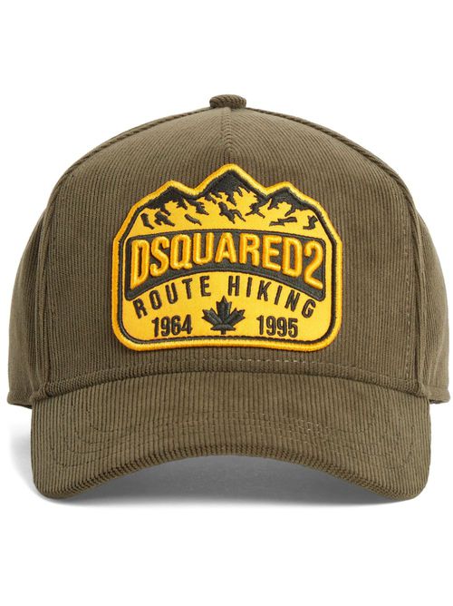 Logo-appliqué baseball cap - Green