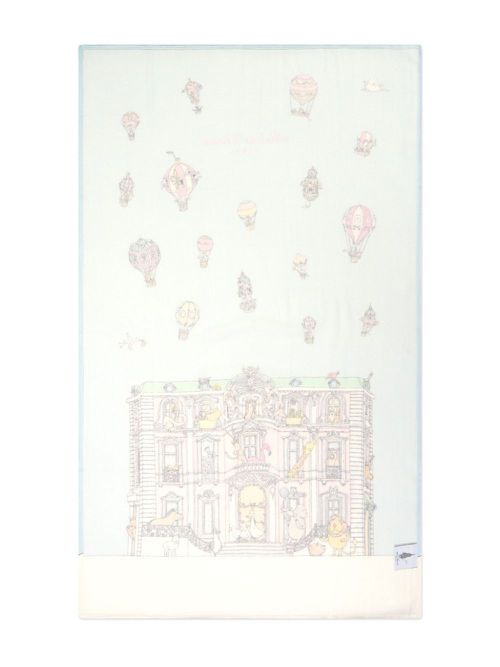Palace print blanket - Blue