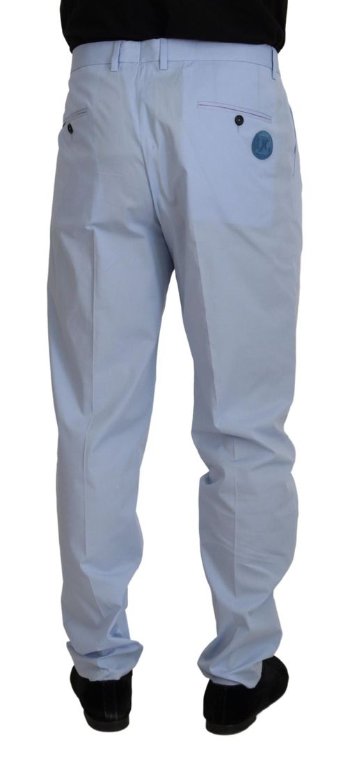 Cotton Stretch Trousers — Blue