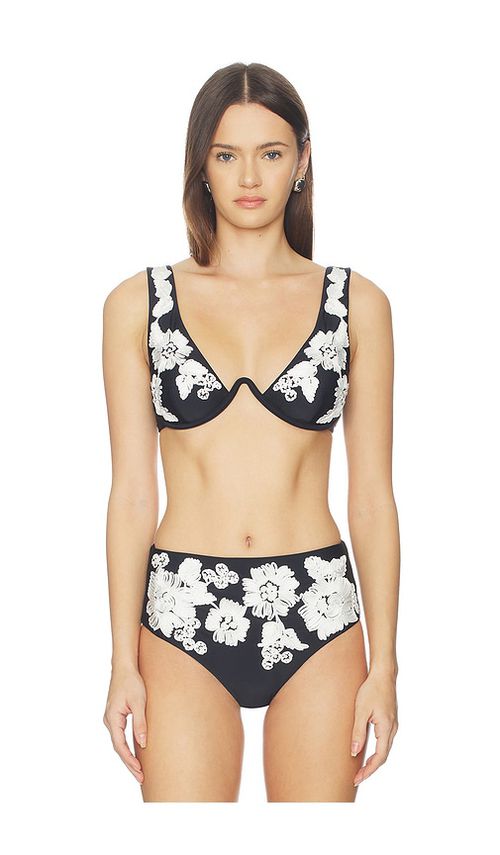 SIMKHAI Rosie Mono Wire Bikini Top in Black. - M also in L