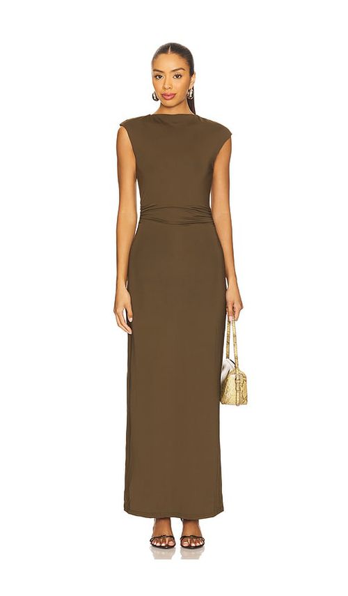 SNDYS MAXIKLEID GABBY in Brown. Größe XXS. Also in L, M, S, XL