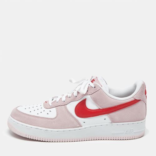 Nike Air Force 1 Valentine's Day Love Letter 45.5 Multicolor Leather and Suede Low Top Sneaker