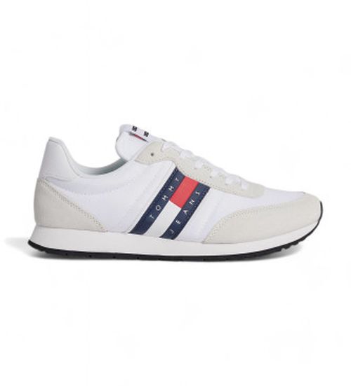 Tommy Jeans for man. EM0EM01351 Trainers Runner white (44), Flat, Laces, Casual, Recycled polyester