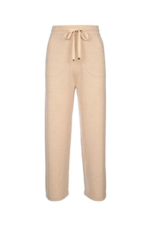 Tricot Trousers — Beige