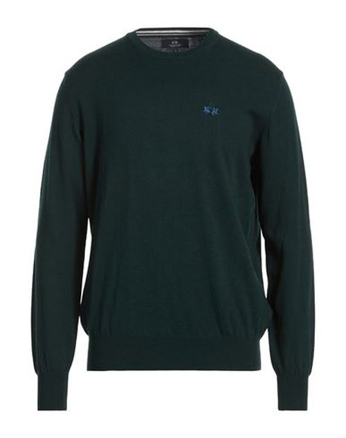 Man Sweater Dark green Size XXL Cotton, Wool