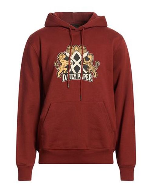 Man Sweatshirt Brick Size L Cotton