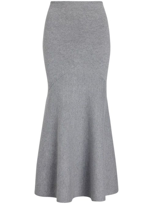 Wool peplum skirt - Grey