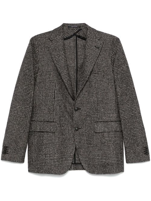 Prince of Wales check blazer - Black