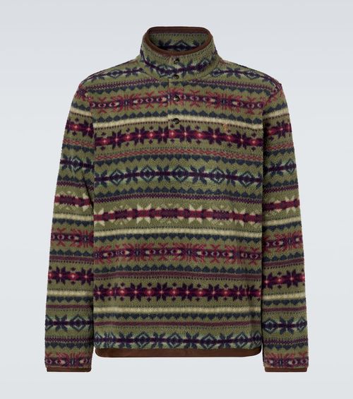 Printed teddy sweater