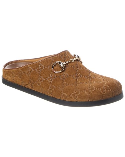 Horsebit Suede Mule