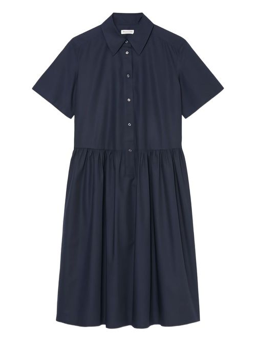 Button-down midi dress - 899 DARK BLUE
