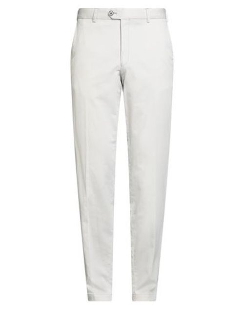 Man Pants Light grey Size 40 Cotton, Elastane