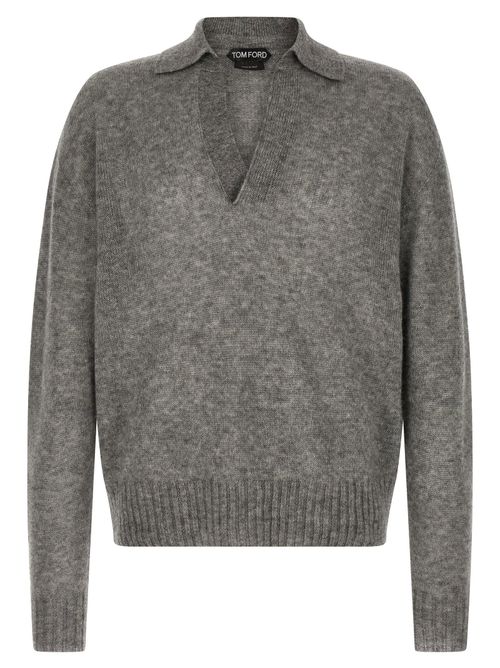 Cashmere And Silk Polo Shirt