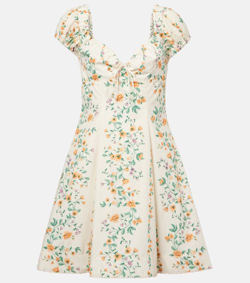Mati floral cotton poplin minidress