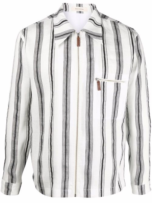 Stripe-print shirt - Black
