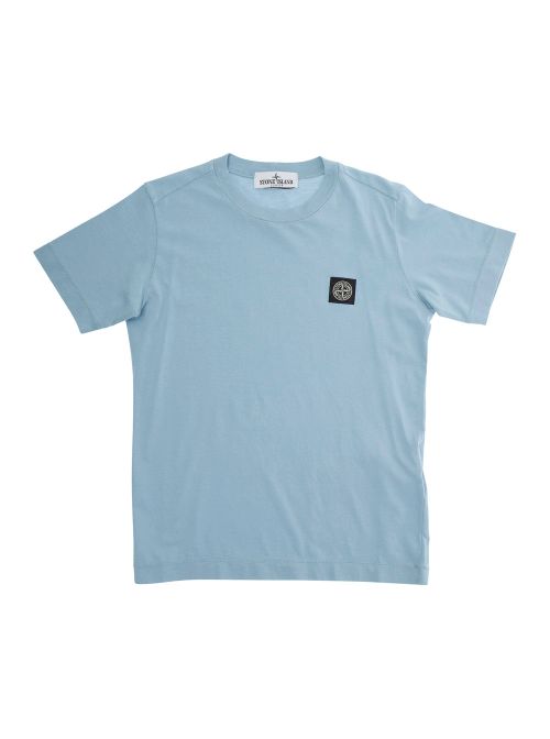 Logo-Patch T-Shirt — Light Blue