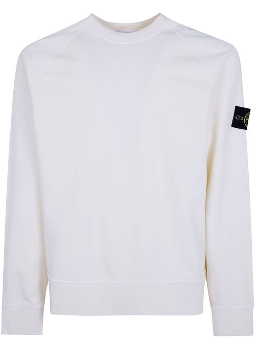 Compass Badge Cotton Crew Neck Sweatshirt