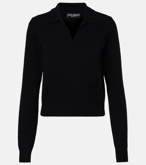 Cashmere polo sweater