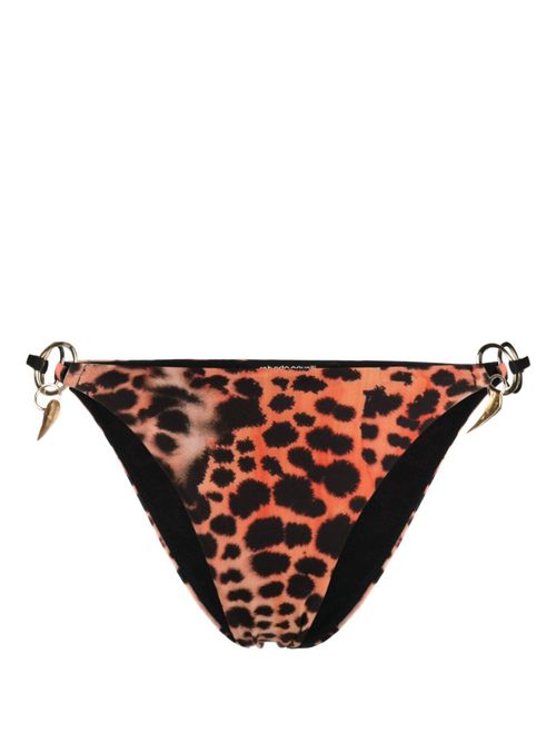 Leopard-print bikini bottoms - Orange