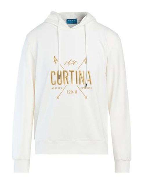 Fefè Napoli Man Sweatshirt Cream Size S Cotton, Polyester