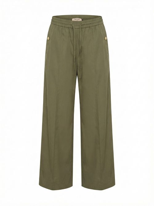 Pants With Drawstring And Pockets