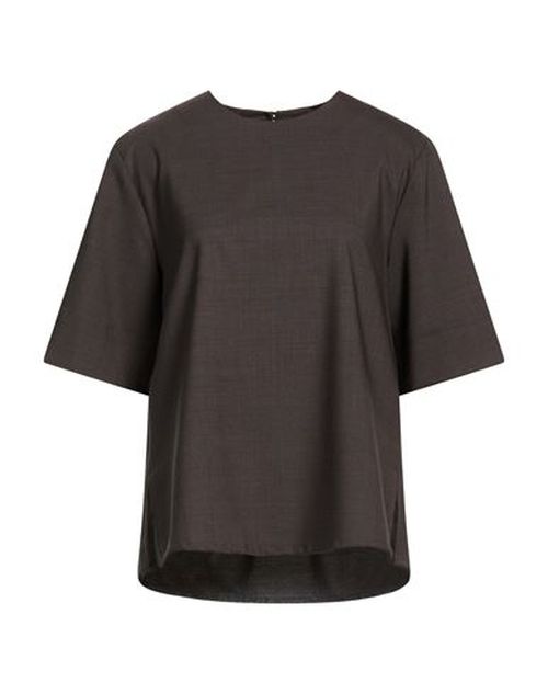 P. a.r. o.s. h. Woman Top Grey Size M Virgin Wool, Elastane