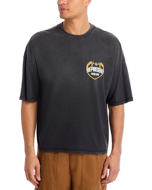 Boxy Angel Border Logo Graphic Tee