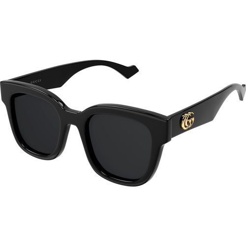 Gucci Woman Gucci GG0998S 001 Sunglasses Acetate Black Grey Squared Norma