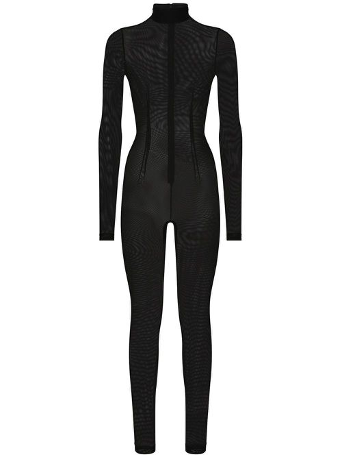 KIM DOLCE&GABBANA tulle jumpsuit - Black
