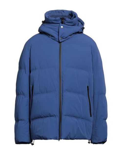 Man Puffer Blue Size L Nylon, Elastane