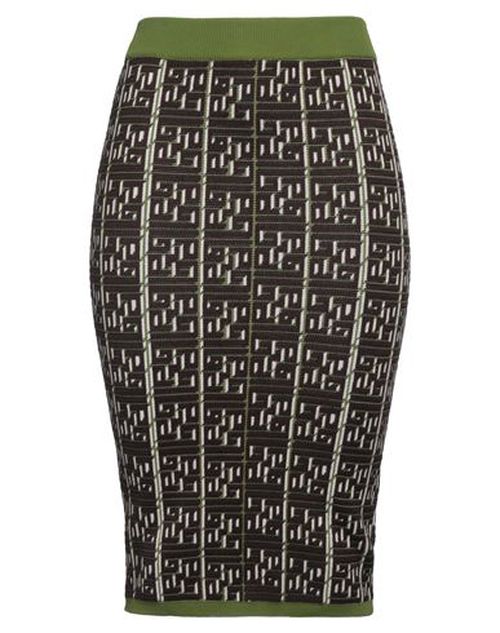 Woman Midi skirt Military green Size 1 Polyamide, Viscose, Polyester