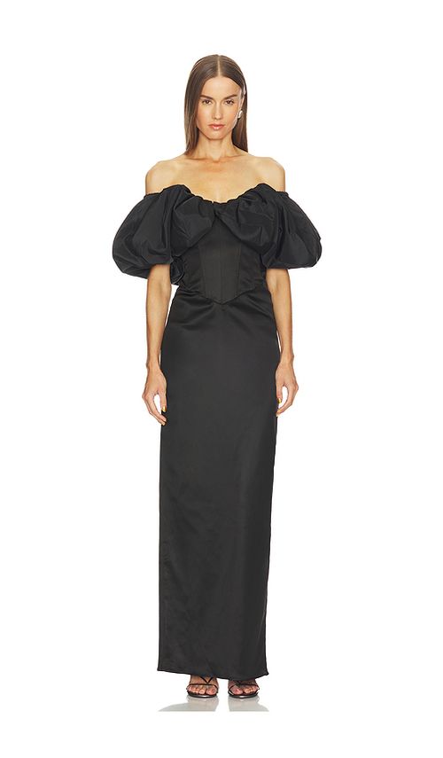 Michael Costello x REVOLVE Ninove Maxi Dress in Black. L. Also in XXS, XS, S