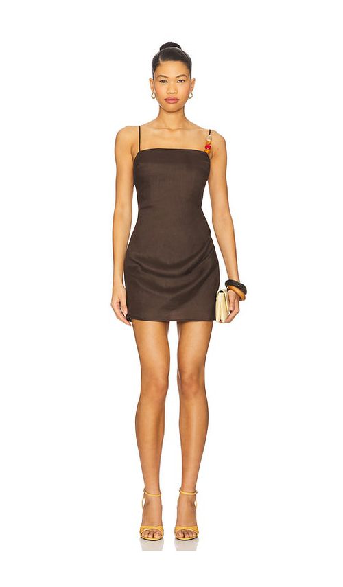House of Harlow 1960 x REVOLVE Faustine Mini Dress in Chocolate.  XS. Also in L, M
