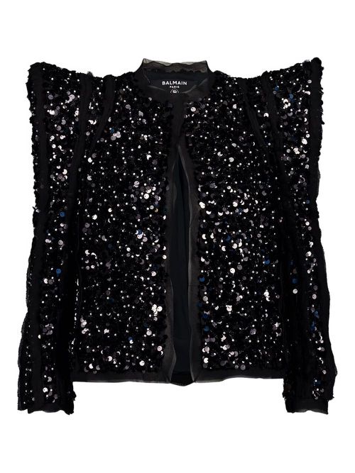 Balmain sequinned jacket - Black