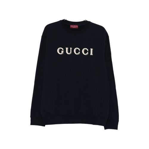 Log-detail Crew-neck Sweater