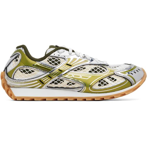 Green & Silver Orbit Sneakers