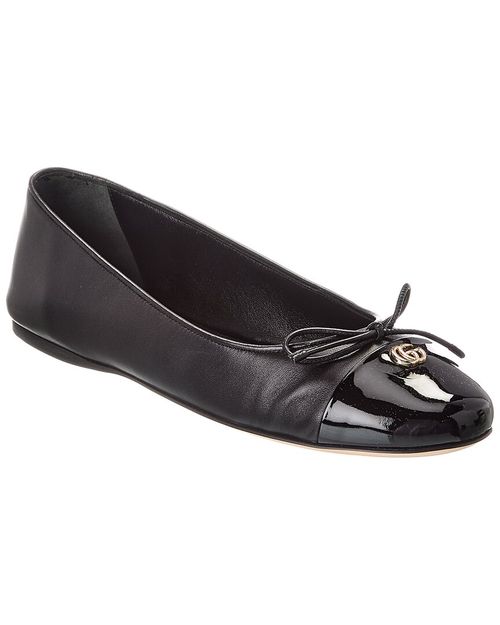 Double G Leather Ballet Flat