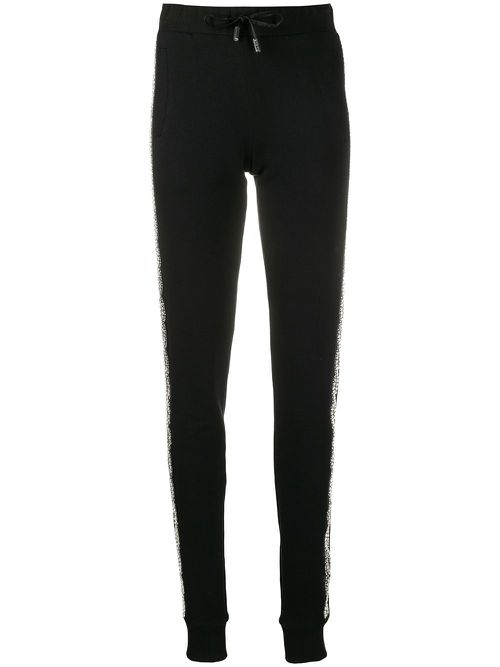 Drawstring track trousers - Black