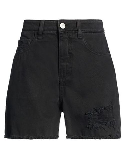 Woman Denim shorts Black Size 24 Cotton