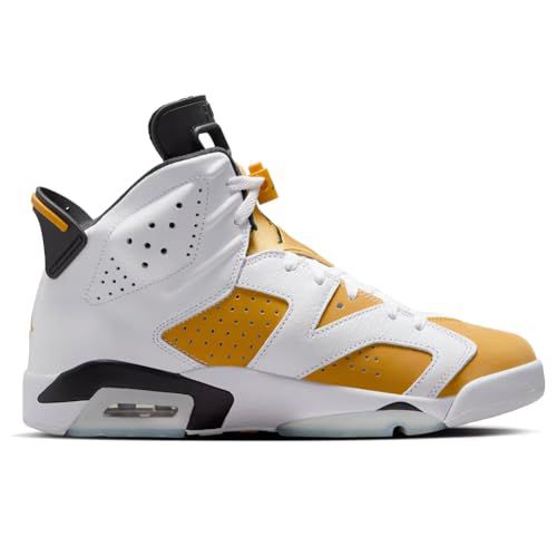 NIKE Air Jordan 6 Retro Yellow Ochre (CT8529-170, White/Black/Yellow Ochre)