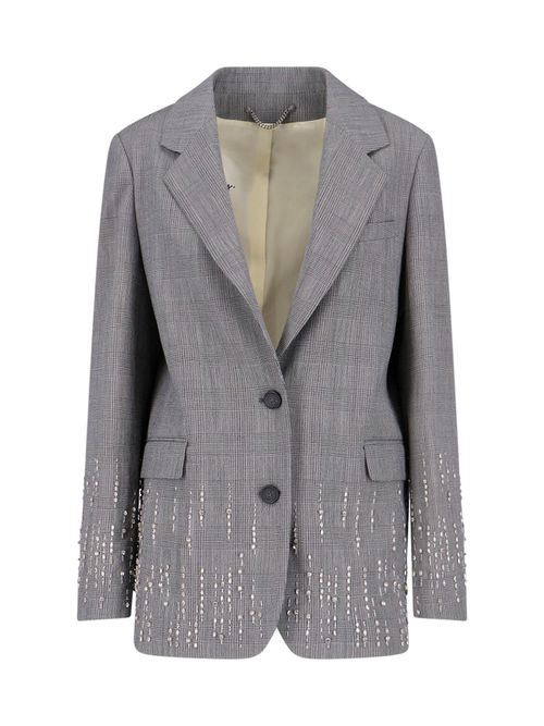 Crystal Single-Breasted Blazer