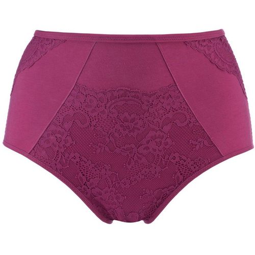 Fuchsia - High Waisted Silk & Organic Cotton Full Brief