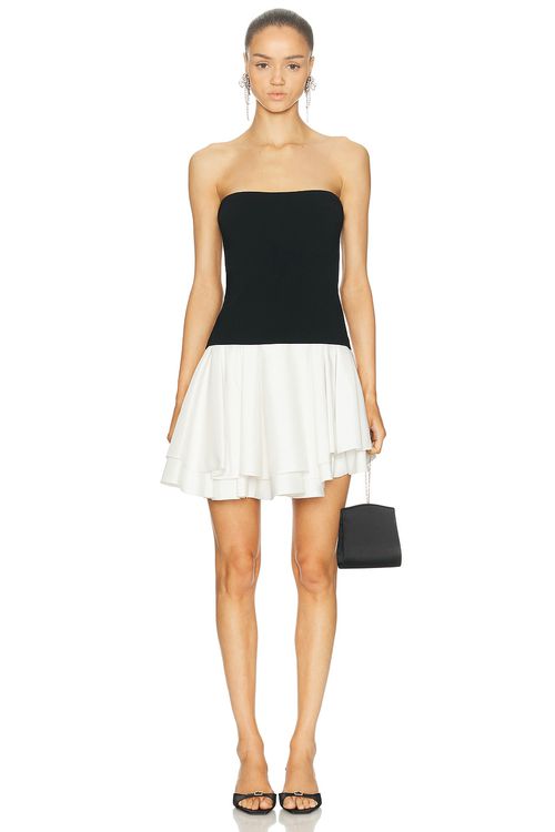 SIMKHAI Isabelle Mini Dress in Black Multi - Black. XS also in L