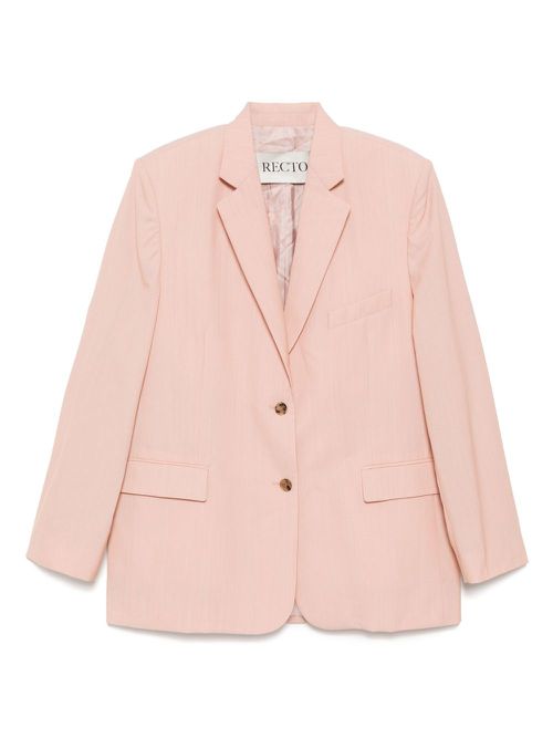 Recto signature single-breasted jacket - Pink