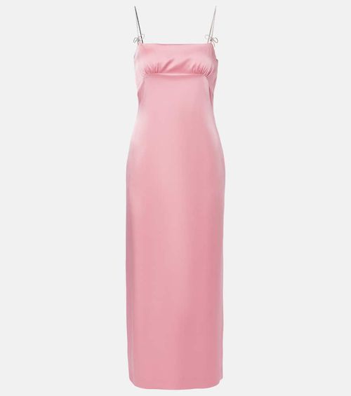 Envers embellished satin midi dress