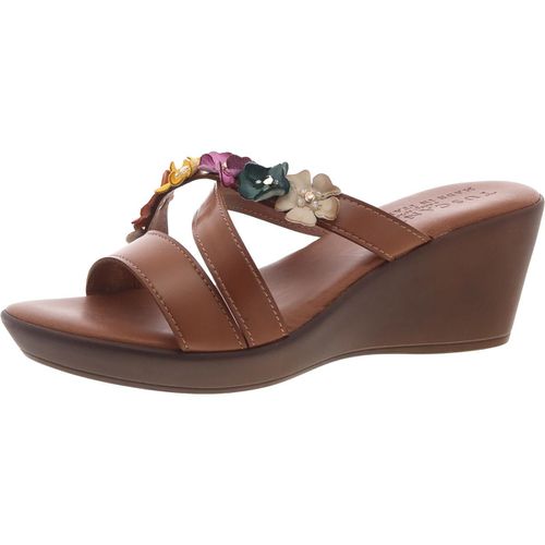 Womens Strappy Man Made Slide Sandals