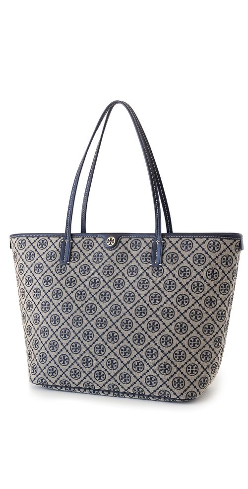 T Monogram Zip Tote